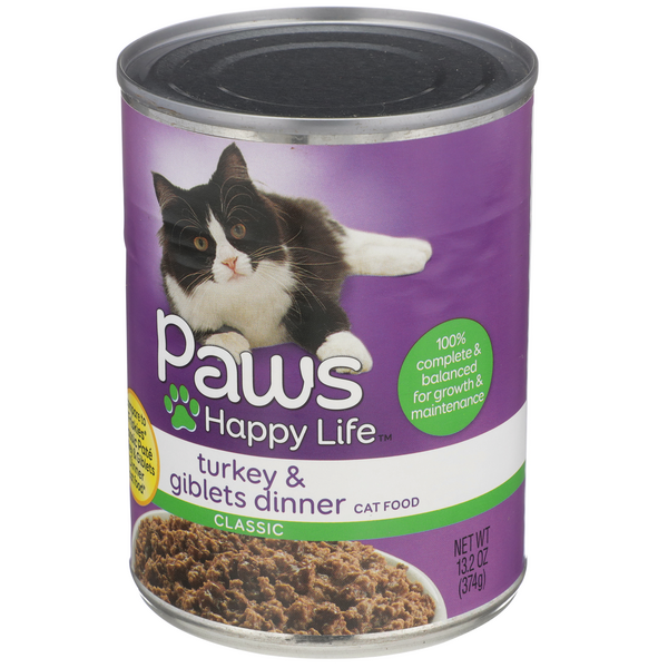 Paws Happy Life Turkey & Giblets Dinner Cat Food HyVee Aisles Online