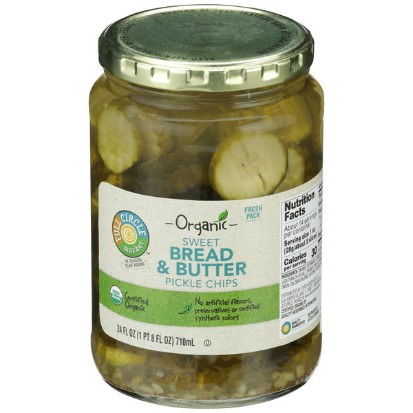 Full Circle Sweet Bread Butter Pickle Slices Hy Vee Aisles Online Grocery Shopping