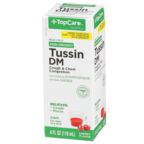 TopCare Tussin DM Cough & Chest Congestion DM Liquid HyVee Aisles