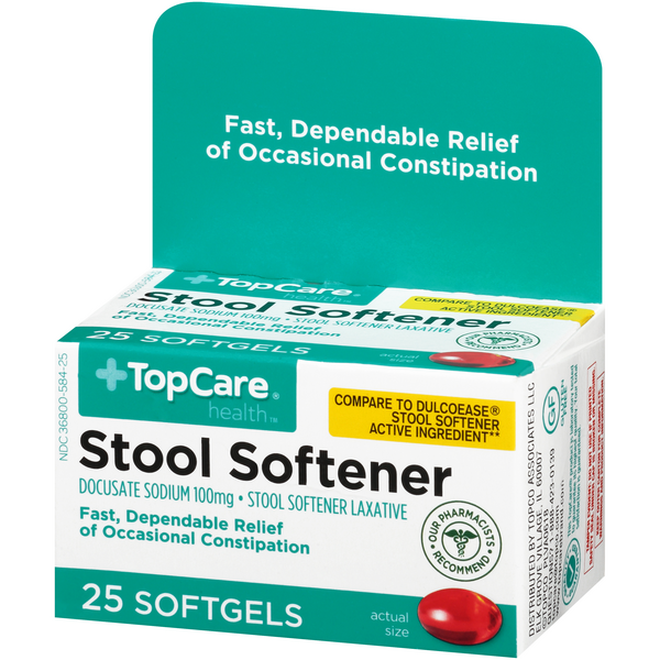 ToPCare Gentle Relief Stool Softener Softgels HyVee Aisles Online Grocery Shopping
