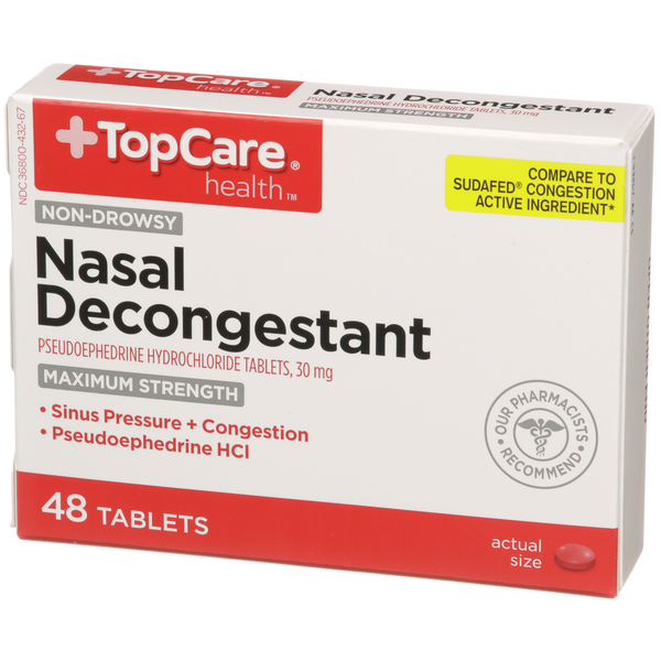 Top Care Maximum Strength NonDrowsy Tablets Nasal