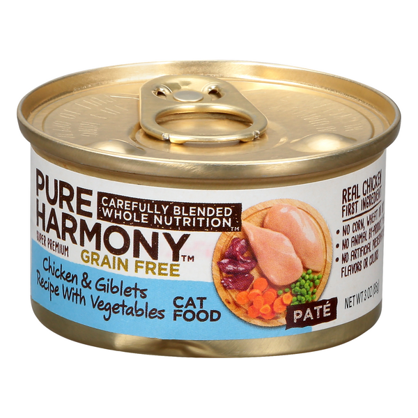 Pure Harmony Grain Free Chicken & Giblets Recipe with Vegetables Cat