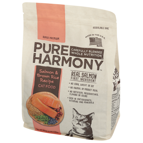 Pure Harmony Salmon & Brown Rice Recipe Dry Cat Food HyVee Aisles Online Grocery Shopping