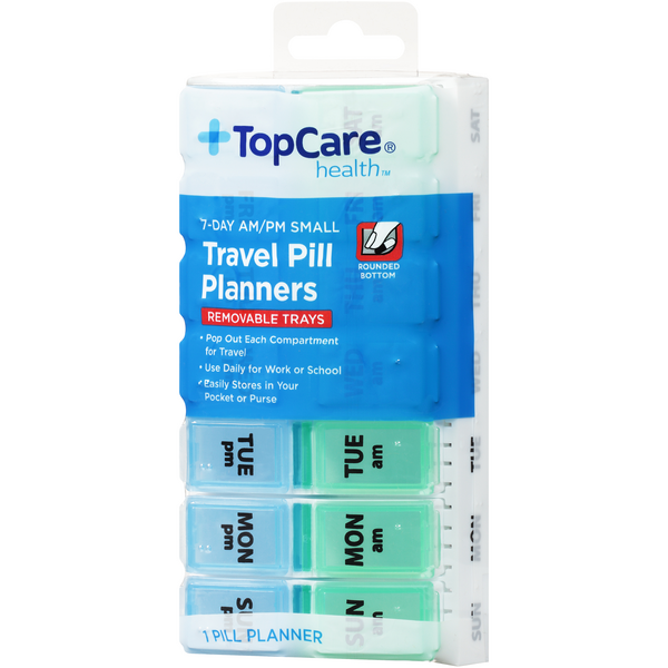 TopCare Travel Pill Containers, 7Day AM/PM HyVee Aisles Online Grocery Shopping