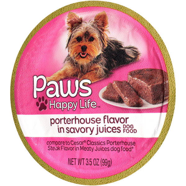 Paws Premium Porterhouse Steak Flavor Gourmet Wet Dog Food HyVee