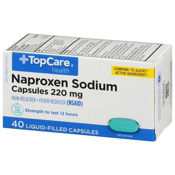 TopCare Naproxen Sodium Liquid Gels | Hy-Vee Aisles Online Grocery Shopping