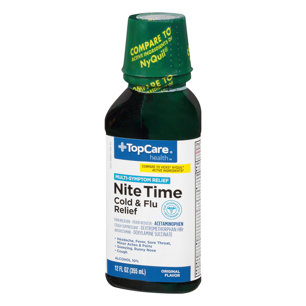 TopCare Nite Time Cold & Flu Relief Original Flavor HyVee Aisles Online Grocery Shopping