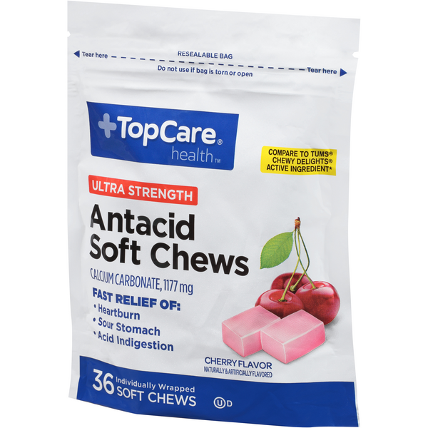 TopCare Health Ultra Strength Antacid Soft Chews Cherry Flavor HyVee