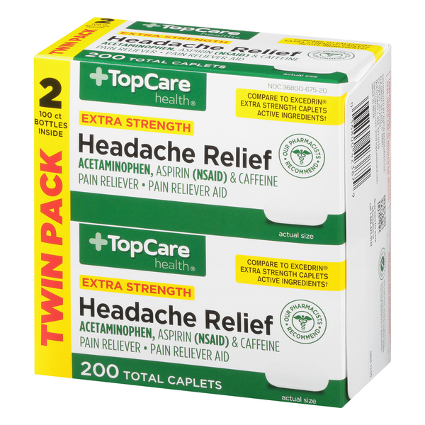 TopCare Extra Strength Headache Relief 2100 Ct HyVee Aisles Online