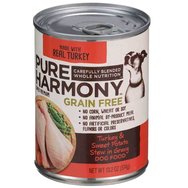 Pure Harmony Grain Free Turkey & Sweet Potato Stew in Gravy Dog Food ...