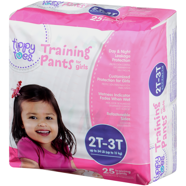 Tippy Toes Training Pants For Girls, 2T3T Up to 34 Lb HyVee Aisles