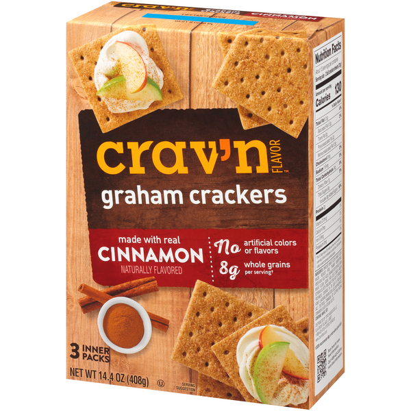 Crav'N Flavor Cinnamon Graham Crackers HyVee Aisles Online Grocery