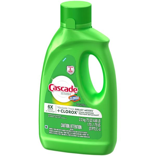 Cascade Gel with Clorox Lemon Scent Dishwasher Detergent HyVee