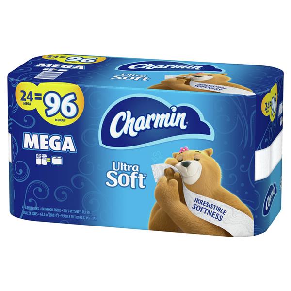 Charmin Ultra Soft Toilet Paper Mega Rolls | Hy-Vee Aisles Online ...