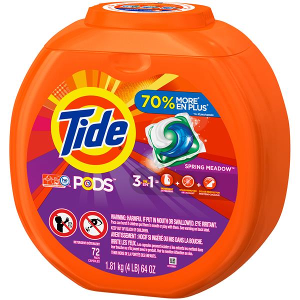 Tide PODS Spring Meadow Scent Laundry Detergent 72 CT | Hy-Vee Aisles ...