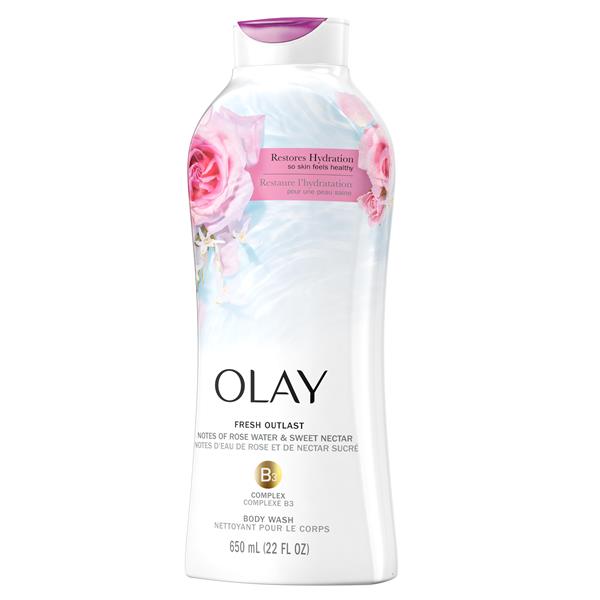 Olay Fresh Outlast Rose Water & Sweet Nectar Body Wash | Hy-Vee Aisles ...