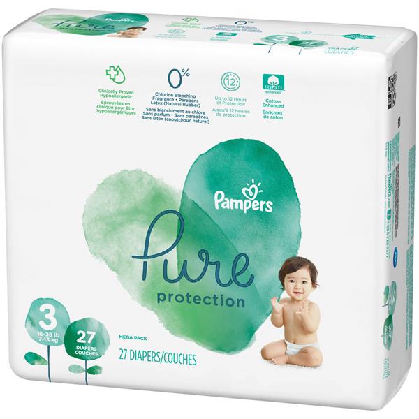 pure pampers size 3