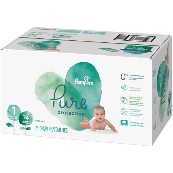 Pampers Pure Protection Size 1 Diapers | Hy-Vee Aisles Online Grocery ...