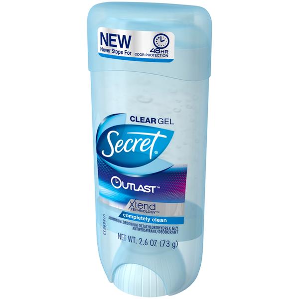 Secret Outlast Completely Clean Clear Gel Antiperspirant & Deodorant