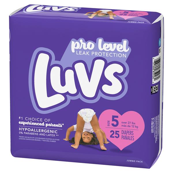 diapers luvs size 5