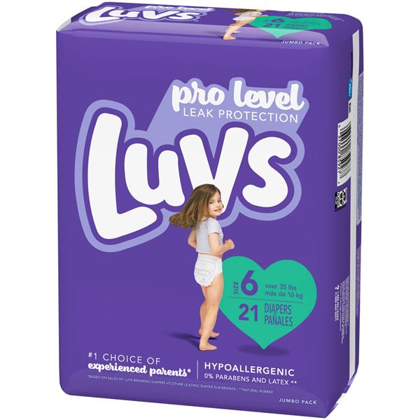 luvs ultra leakguards diapers size 6