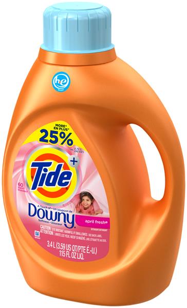 Tide Plus Downy April Fresh HE Liquid Laundry Detergent 29 Loads