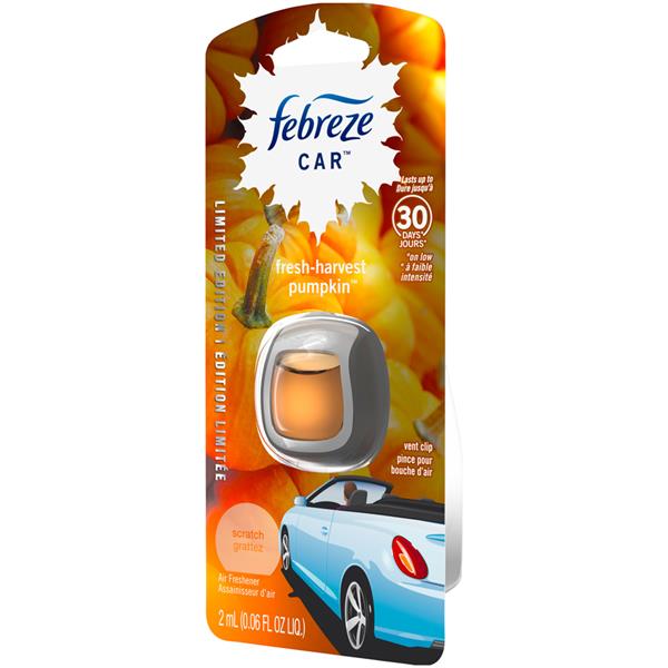 Febreze CAR Vent Clip Fresh Fall Pumpkin Air Freshener HyVee Aisles