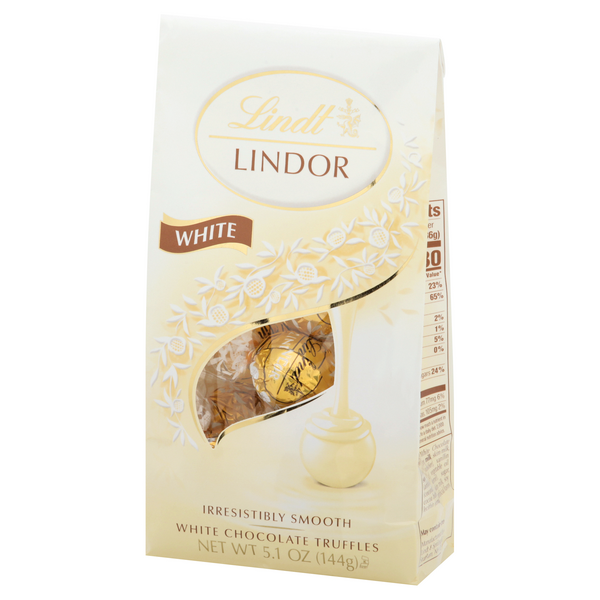 Lindt Lindor Truffles White Chocolate Hy Vee Aisles Online Grocery Shopping 6505