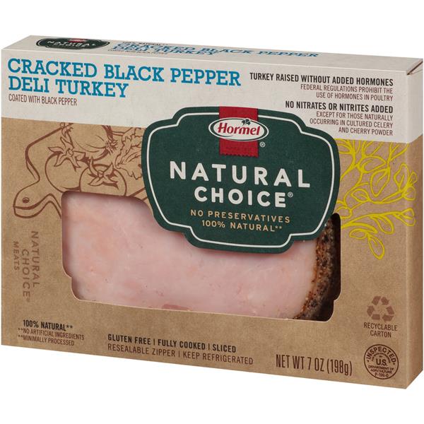 Hormel Natural Choice Cracked Black Pepper Deli Turkey HyVee Aisles
