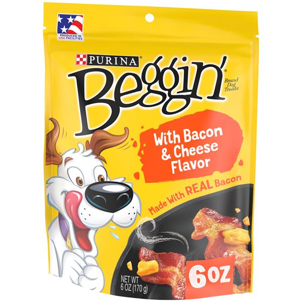 Purina Beggin Strips Bacon & Cheese Flavors Dog Snacks HyVee Aisles