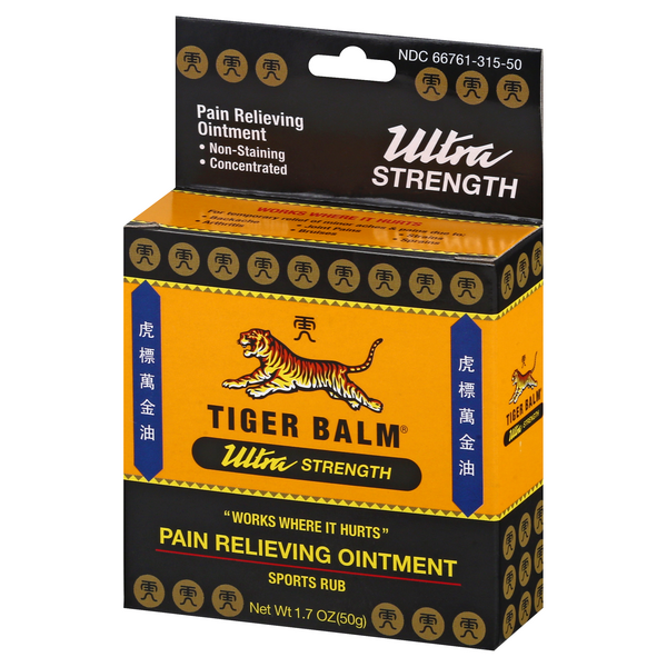 Tiger Balm Pain Relieving Ointment, Ultra Strength, Sports Rub | Hy-Vee