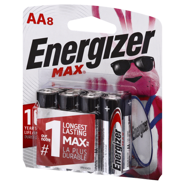 MAX Alkaline Batteries, 8 Pack | Hy-Vee Aisles Online Grocery Shopping