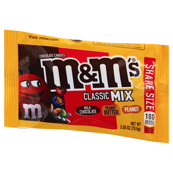 M&M S Classic Mix Chocolate Candy Sharing Size (Pack of 4), 4