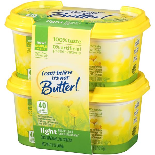 I Can't Believe It's Not Butter! Light Spread 2Pk | Hy-Vee ...