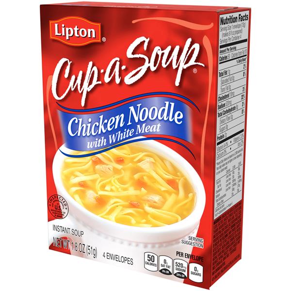 Lipton CupaSoup Chicken Noodle with White Meat Instant Soup 4Ct HyVee Aisles Online Grocery