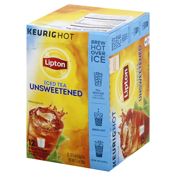 Lipton unsweetened iced 2025 tea k cups