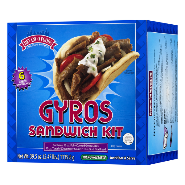 Devanco Foods Gyros Sandwich Kit 1 ea | Hy-Vee Aisles Online Grocery ...