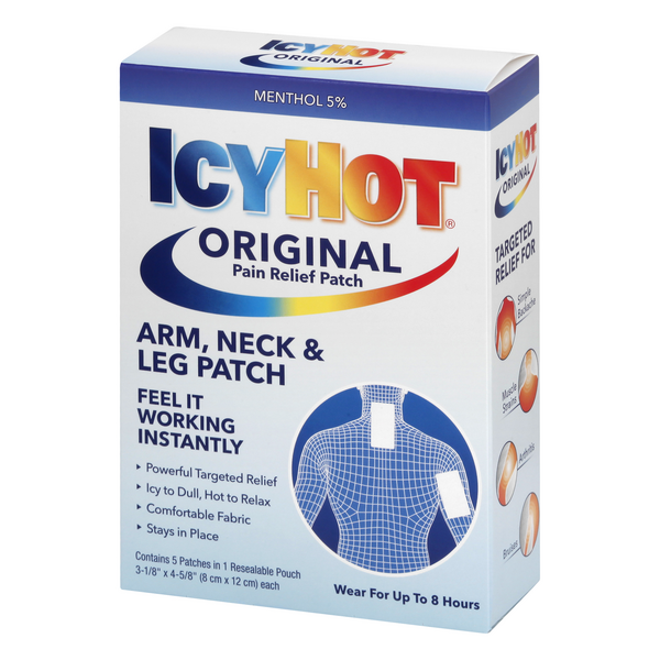 Icy Hot Medicated Patch Extra Strength Arm, Neck & Leg and Small Areas ...