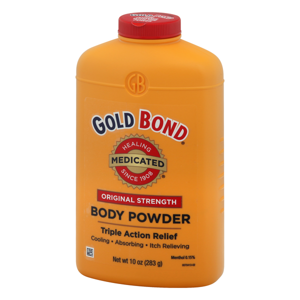 Gold Bond Body Powder, Original Strength, Triple Action Relief | Hy-Vee ...