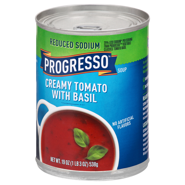 Progresso Reduced Sodium Creamy Tomato Basil Soup HyVee Aisles