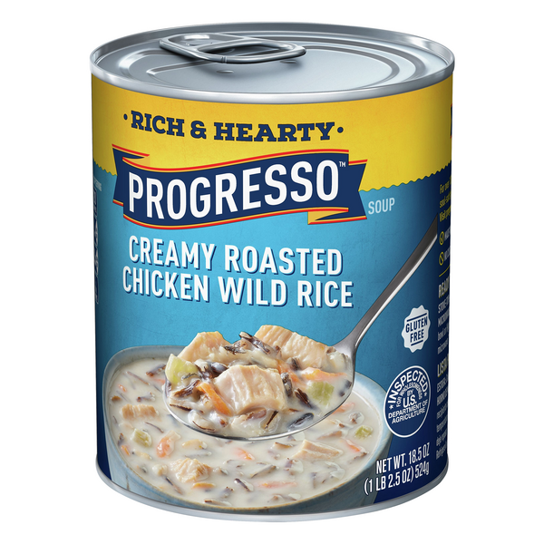 Progresso Rich & Hearty Creamy Roasted Chicken Wild Rice Soup | Hy-Vee ...