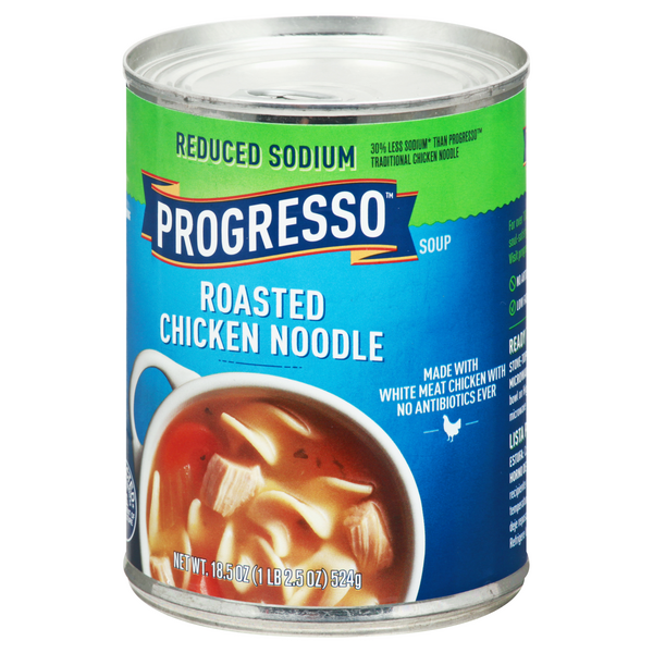 Progresso Reduced Sodium Roasted Chicken Noodle Soup | Hy-Vee Aisles ...