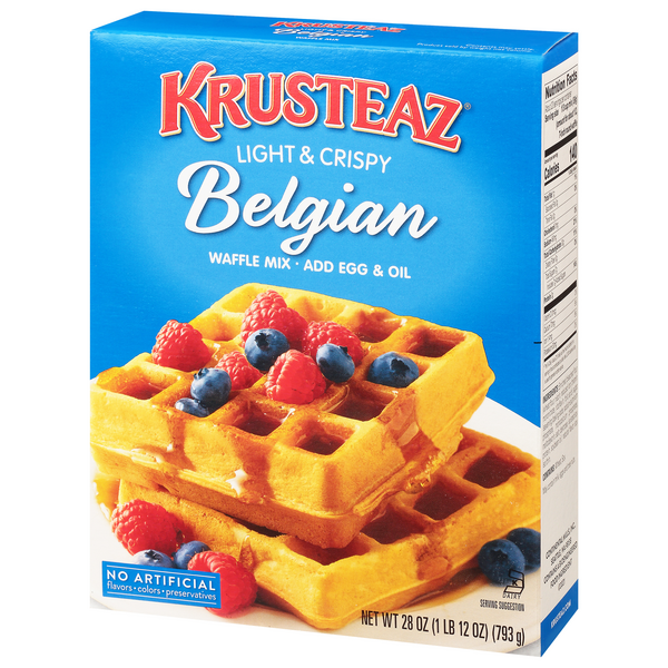 Krusteaz Belgian Waffle Mix Hy Vee Aisles Online Grocery Shopping