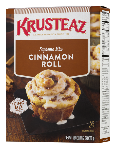 Krusteaz Cinnamon Roll Supreme Mix | Hy-Vee Aisles Online Grocery