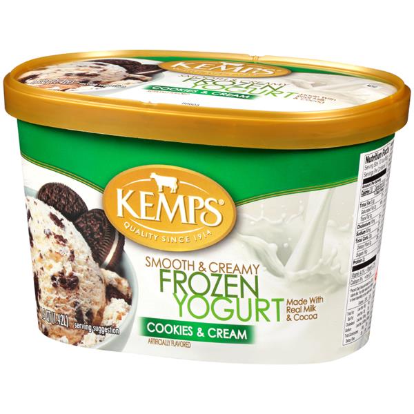 Kemps Cookies & Cream Frozen Yogurt HyVee Aisles Online Grocery Shopping