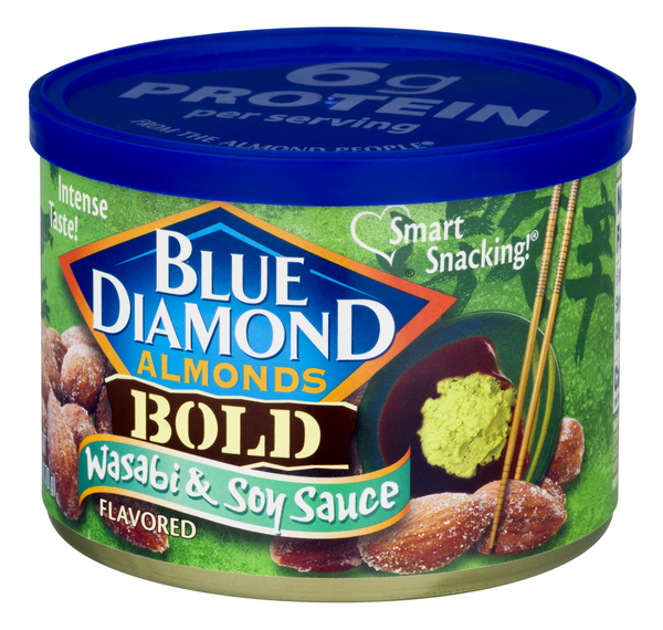 Blue Diamond Wasabi and Soy Sauce Flavored Almonds, 6oz. | Hy-Vee