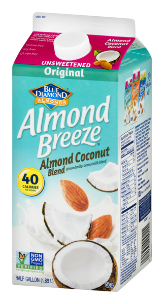 Blue Diamond Almonds Almond Breeze Unsweetened Almond Coconut Almond