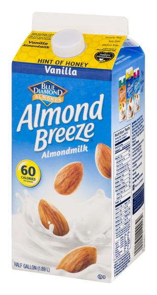 blue diamond honey almond milk