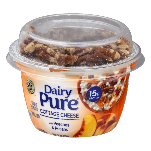 Dairy Pure Mixins Cottage Cheese with Peaches & Pecans HyVee Aisles