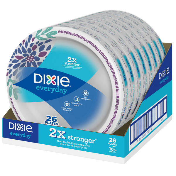 Dixie Everyday 10 in Paper Plates - Shop Plates & Bowls at H-E-B